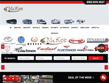 Tablet Screenshot of mckeerv.com